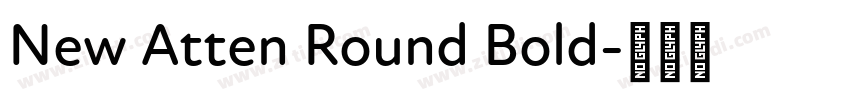 New Atten Round Bold字体转换
